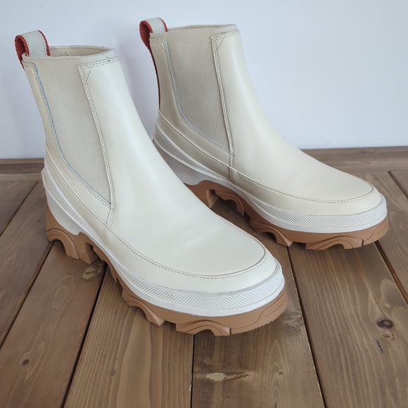 Sorel Women’s Brex Chelsea Boots Natural/Sea Salt - Picture 3 of 11